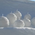 Lumipallo kynttilä käsintehty Kynttilätalo